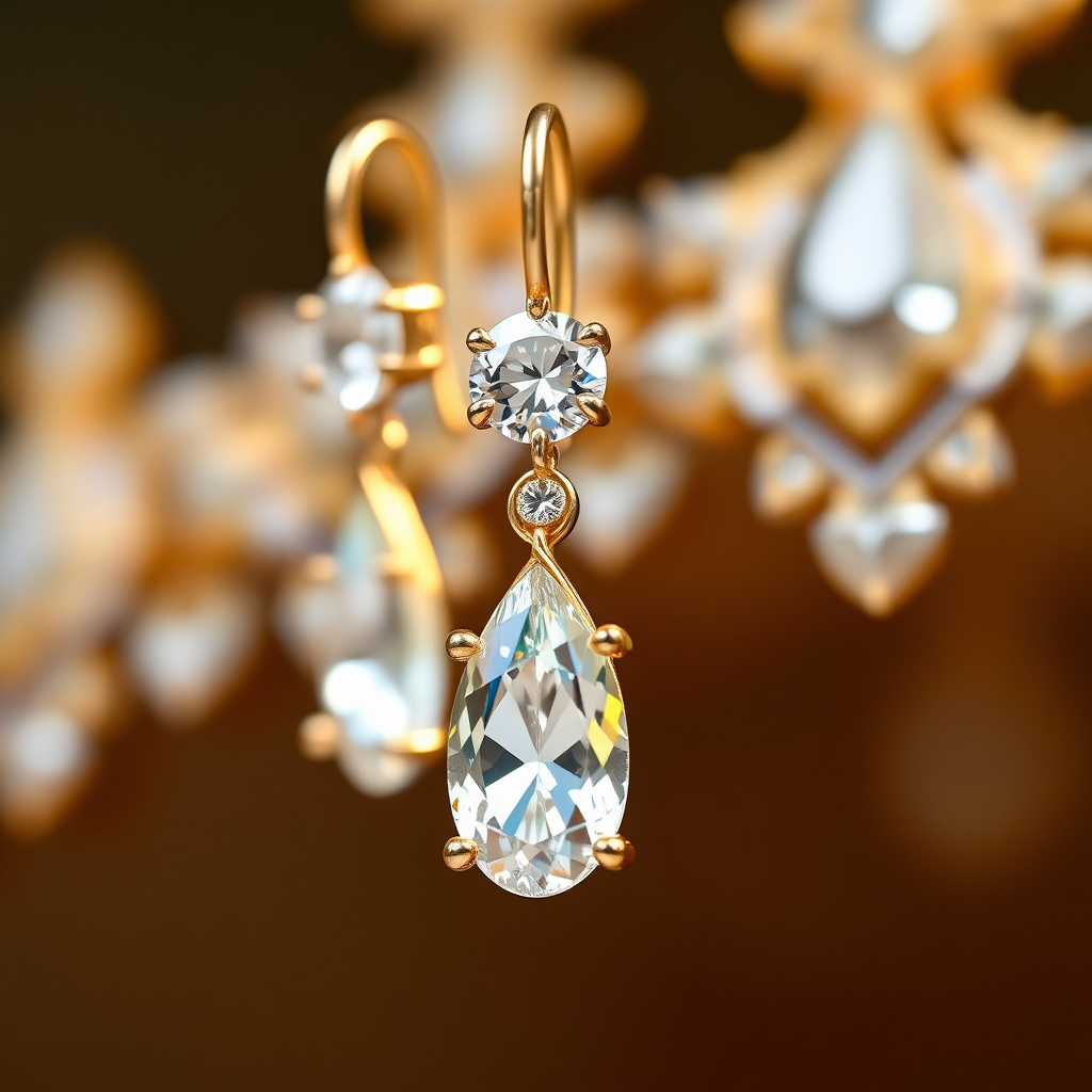 серьги с бриллиантами